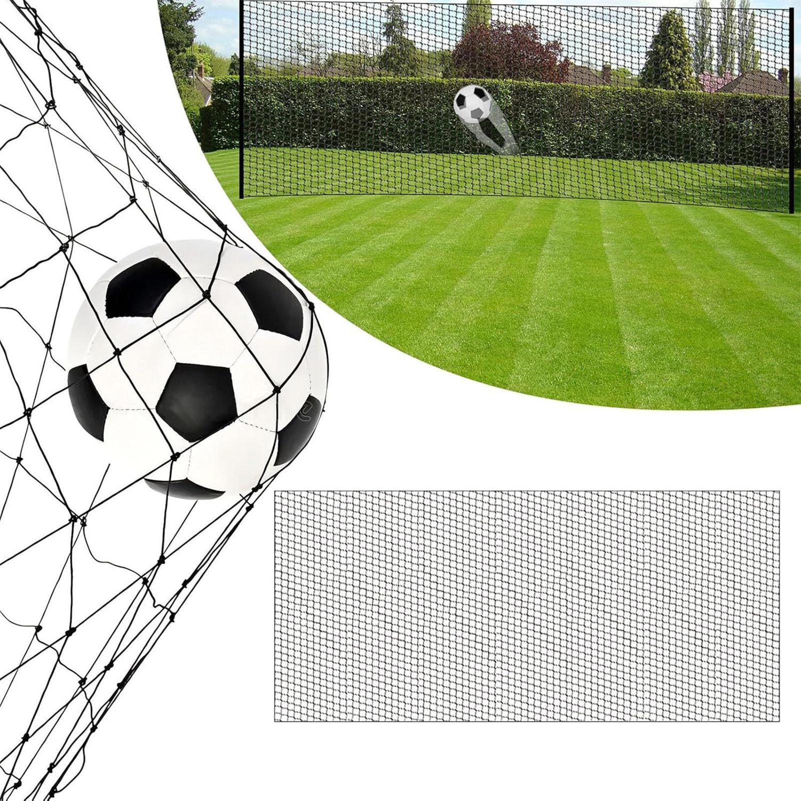 Portable Soccer Net Football Backstop Net Baseball Hitting Net Softball Barrier Net Volleyball Training Stop Net Equipment nero