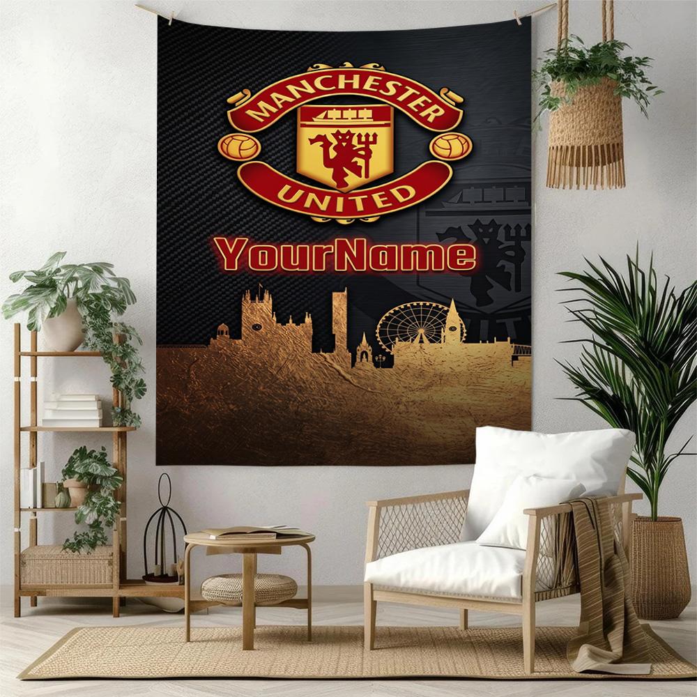 Manchester Custom Your Name Wall Decor Tapestry Art For Pet Memorial Birthdaywedding Party Backdrop Family Gift