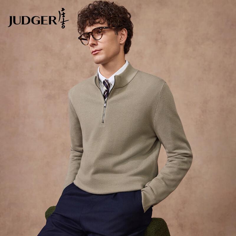 

Zhuangji Men s Machine Washable Wool Blend Zipper Pullover Sweater