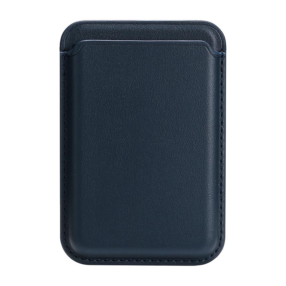 Single Ring Magnetic Card Holder for iPhone 12-16 Series PU Leather Slim Attachment