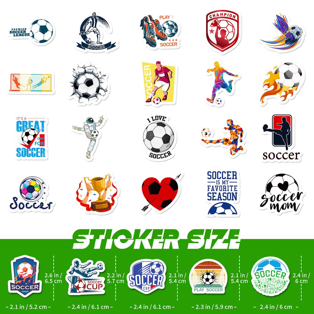 50 Graffiti Football Stickers World Cup Football Stars Waterproof Stickers Temu Stickers