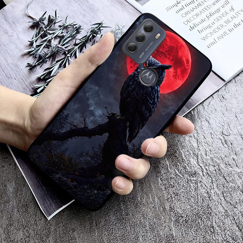 Phone Case For Moto G85 G55 G05 G14 G75 G31 G50 G10 G20 G30 G60 G13 G32 G84 G54 G53 G72 G24 Power Owls Animal