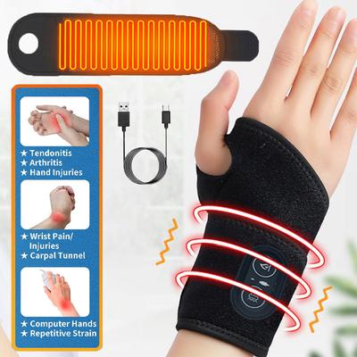 Durable And Safe Wrist Thumb Brace Heating Pad For Arthritis And Carpal Tunnel Relief Heated Wrap For Sprains Tendonitis Wrist Hand Relief Brace