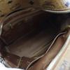 MCM Logogram Backpack Daypack MMK2AVE20 Small Studs Brown PVC Women Used