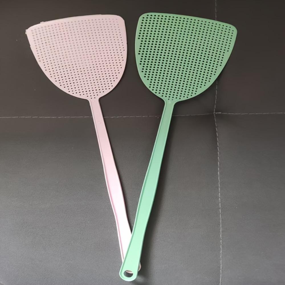 1PC Explosive Plastic Fly Swatter Household Manual Extended Handle Fly Swatter