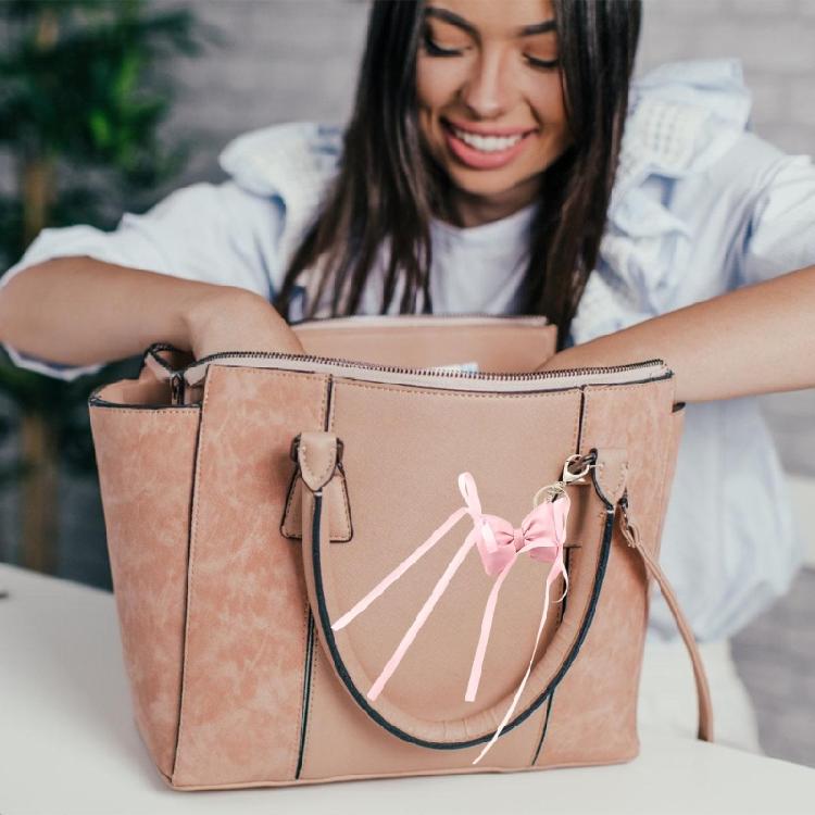 Delicate Ribbon Bows Bag Decoration for Women Fashion Bag Accesories Stylish Keychain Enhancing Your Bag's Style