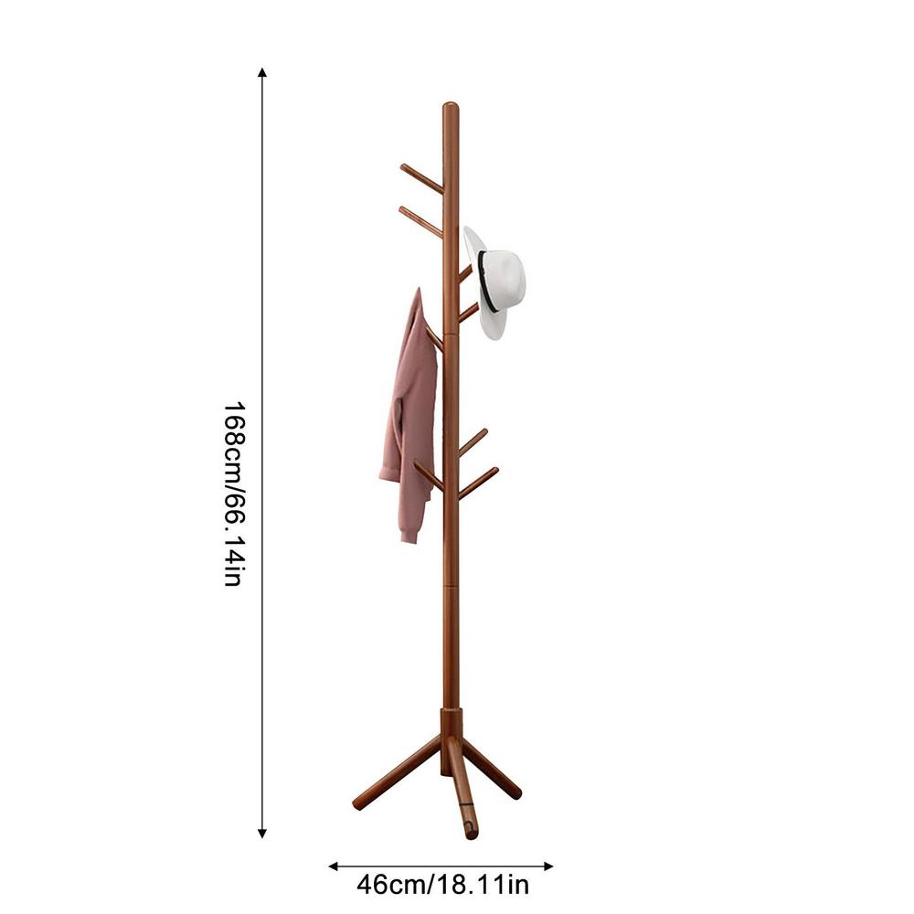 Natural Wood Clothes Rack Stand Branch Shape Handbag Hat Coat Hanger Living Room Clothing Organizer Home Nor-dic Furniture