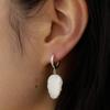 [silver925] leaf shell earring