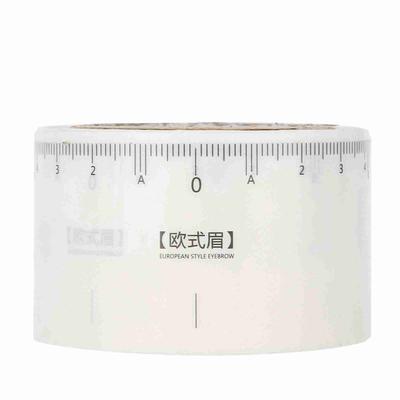 50Pcs Disposable Eyebrow Tattoo Ruler Sticker Microblading Measure Tool European Style Eyebrow