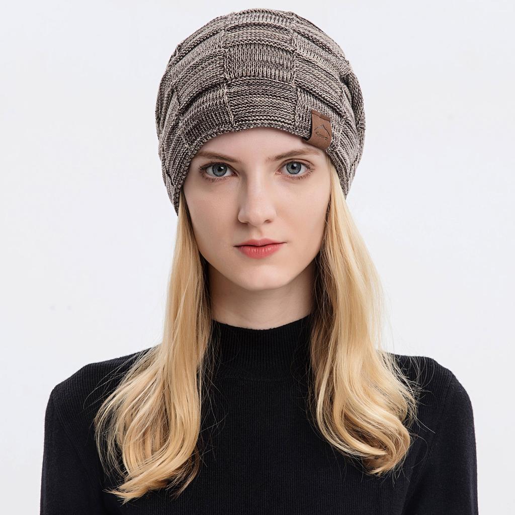 Winter Knitted Hat Couple Hooded Woolen Hat Ear  Warm Hat Men And Women Unisex