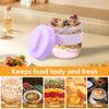 Double Layer Overnight Oats Container with Lid and Spoon Milk Fruit Salad Food Storage Jars Leakproof Meal Prep Breakfast Cup