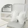 Modern Simple Sofa Pillow Living Room Bed Cushion Cute Bow Back Lace Edge Comfortable Breathable Cushions