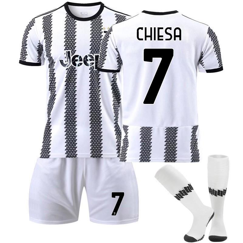 

Комплект детского футбольного тренировочного костюма 22/23 Juventus-Home Jerseys 28 белый