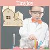 Кольоровий світловий дерев'яний будиночок для DIY, освітня STEM-іграшка для дітей, персоналізований