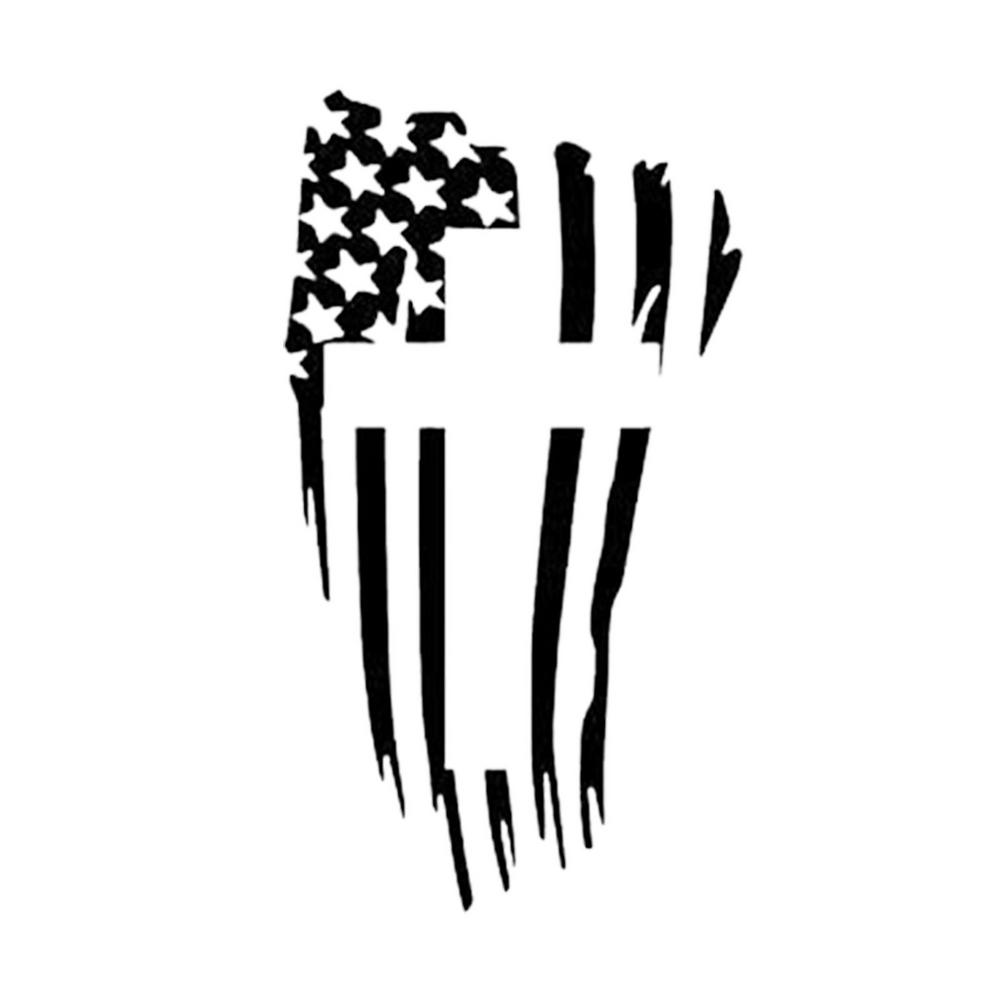 

Наклейка з американським прапором і хрестом. Національний прапор. Наклейка з християнським хрестом. 5,51*3,27 дюйма. чорний