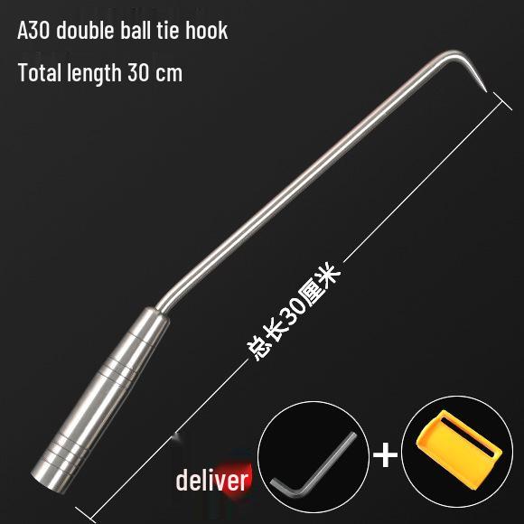 Stainless Steel Double Ball Bearing Tie Wire Hook for Rebar Workers