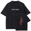 ARISE Solo Leveling Tshirt Unisexga Graphic T Shirt Vintage Washed Cotton Tshirts Short Sleeve Oversized Tee Unisex Women Clothing