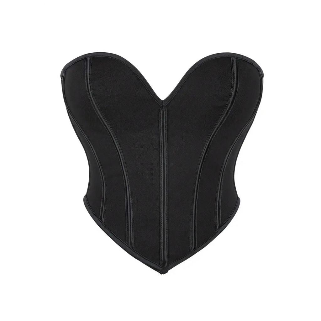 Damen Süßes Herzförmiges Trägerloses Korsett, Schulterfreies Taillenformendes Oberteil, Sexy Weste-Stil Mieder, Kann Außen Getragen Werden