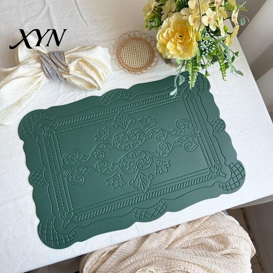 Waterproof Placemat Placemat, Heat Resistant Dinner Table Mats, Non-Slip Non-slip Embossed Decorative Kitchen for Dining Thermal Insulation