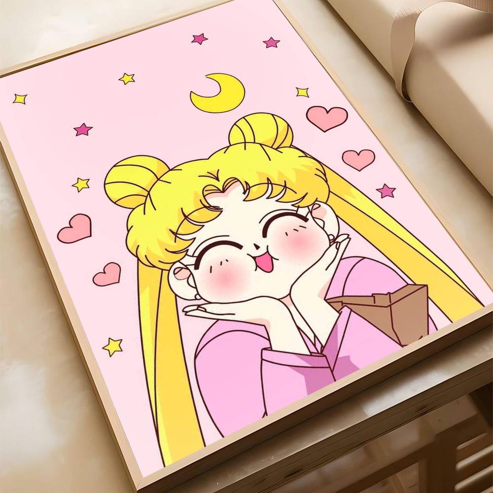 Anime Sailor Moon Diamantmalerei 5D Vollrund/Quadratischer Diamant Mosaik Kunst DIY Kaffeehaus Bar Raum Wanddekoration Einzigartige Geschenke