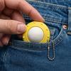 Decompression Toy Compact Size Flying Saucer Clicker Charm Key Chain with Tactile Feedback Stress Relief Quiet Fidget Toy