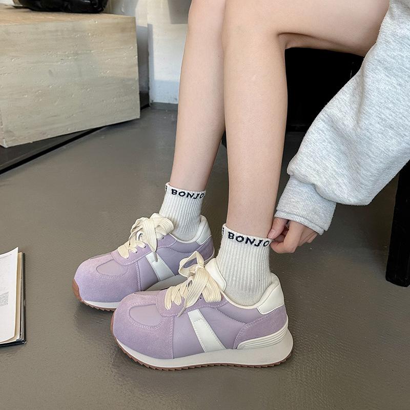 High-end Soft-soled Forrest Gump Shoes for Women's Spring 2025 New Casual and Lightweight Versatile Flat-bottomed German Training Sports Shoes