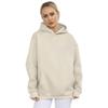 European and American New Loose Casual Hood Long sleeve Pocket Hoodie Top Loose Casual Hooded Top