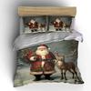 Santa Claus and reindeer. Bedding sets Duvet cover sets Duvet covers Pillowcases(1 * Duvet Cover 2 * Pillowcases without duvet insert)