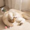 Katten speeltje konijnenbontbal echte konijnenbont speelse kattenbontbal rijke en aangename huisdierengeur snuffelende kat konijnenbontbal speelgoed