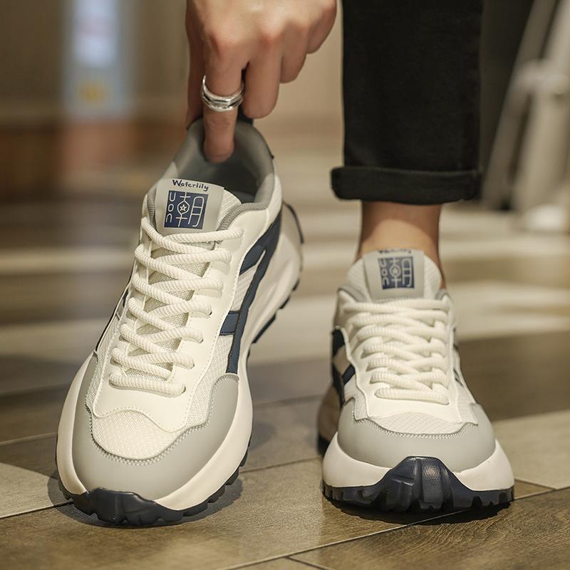 მამაკაცის მოდა შემთხვევითი დაბალი ტოპი სკეიტბორდის ფეხსაცმელი ბიჭების კომფორტული სპორტული ფეხსაცმელი მამრობითი სქესის სტუდენტები ტრენდული რბილი ძირი კლასიკური სუნთქვითი სპორტული დარბაზი არ მოცურების