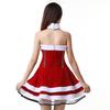 Pinxian Women's Christmas Elderly Santa Cloak Long Robe Cosplay Costume SD-174