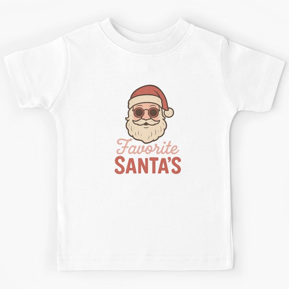 Santa s Favorite Funny Retro Christmas Joke Kids T-Shirt 160