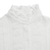 European Style Lace Stand Collar Long Sleeve White Shirt for Women - Early Autumn