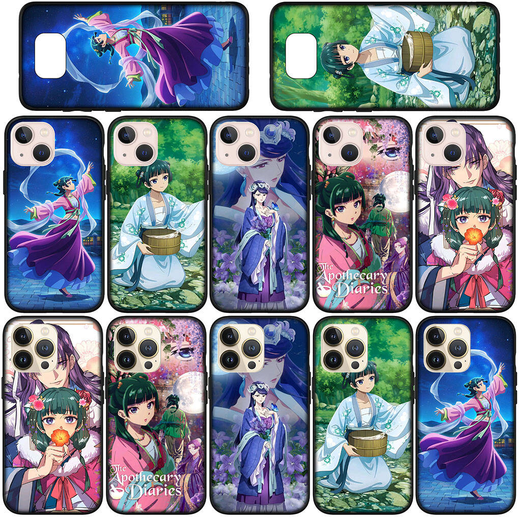 Phone Case for iPhone 17 16 15 Plus Huawei P30 P20 Lite Redmi Note 14 12 11 13 Pro Max OPPO A60 A80 A40 A18 A38 A54 Anime The Apothecary Diaries Cover