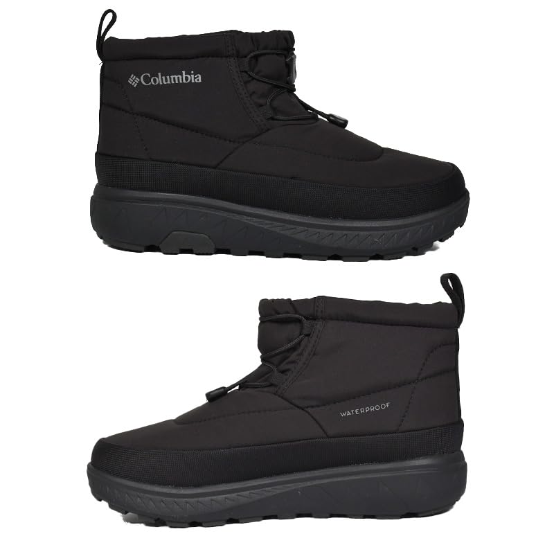 Columbia Yellow Tail Shorty Waterproof YU2743 Rain and Snow Size and Omni-Heat Boots, Black, 010, Short, (Black, 24.0, Men's Women's) [Used]