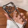 Luxury Electroplate Shockproof Transparent Phone Case For iPhone 17 Air 16 15 14 13 12 11 Pro Max Plus Clear Bumper Cases Cover