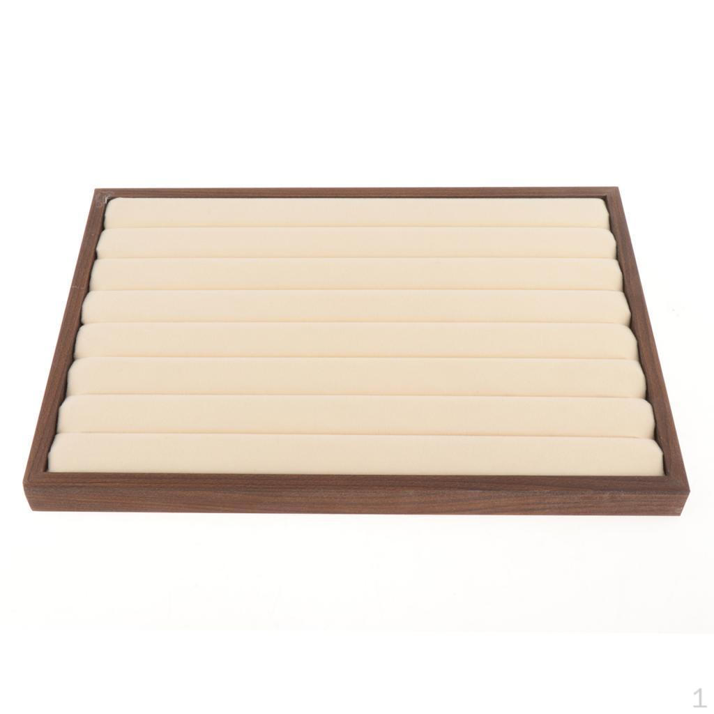 13.7 X 9.4 Inch Wooden Jewelry Organizer Tray for Dresser, Desk, Multi-Functional Storage Tray,