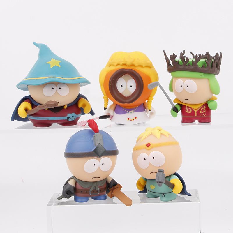 5 stk/sett South Park Anime-figurer Stick of Truth Kenny McCormick Stan Dukken Amerikansk Banddekorasjoner