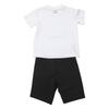 adidas Afslappet Sportsdragt I Gfx Rund Hals Pullover Kortærmet Shorts Børnedragt KG5919
