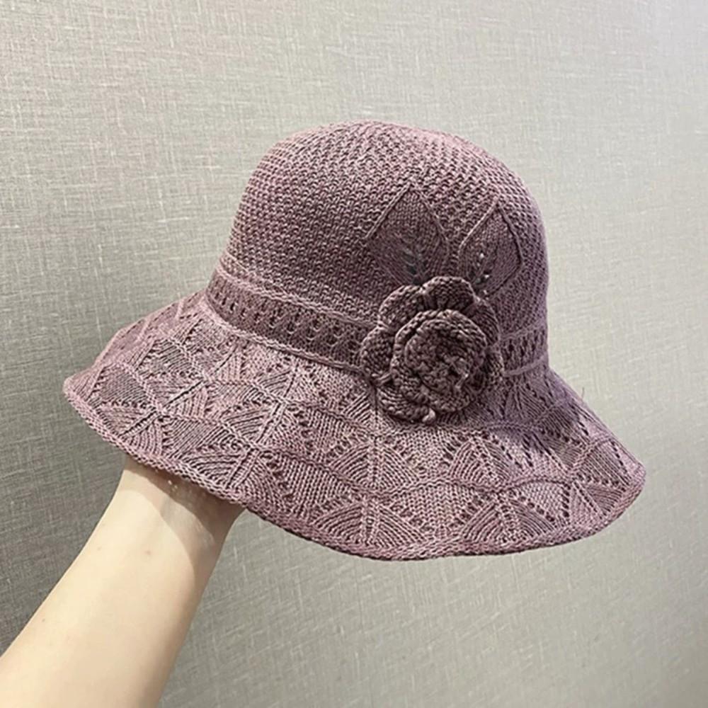 French Style Straw Sun Hat Big Brim Sun Protection Cap Elegant Seaside Beach Cap  Lady