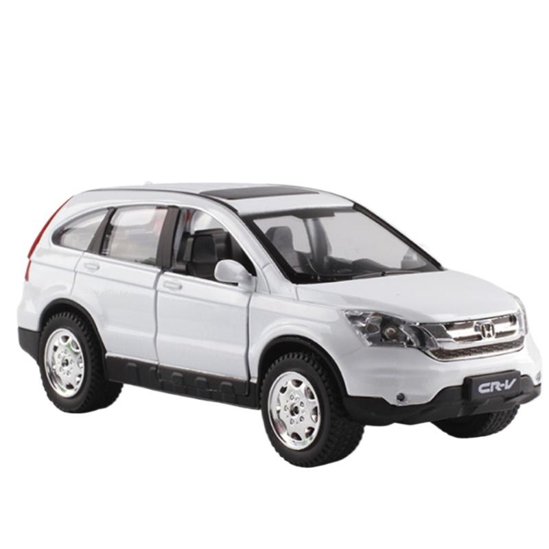 

1/32 HONDA CRV SUV Модель автомобиля из литого металла Игрушечные транспортные средства Моделирование модели автомобиля Звук и свет Коллекция детских игрушек Подарок белый