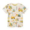 Children's T-shirts, Summer Children's Cartoon Fashion T-shirts, Knitted Crew Neck Boys' Tops