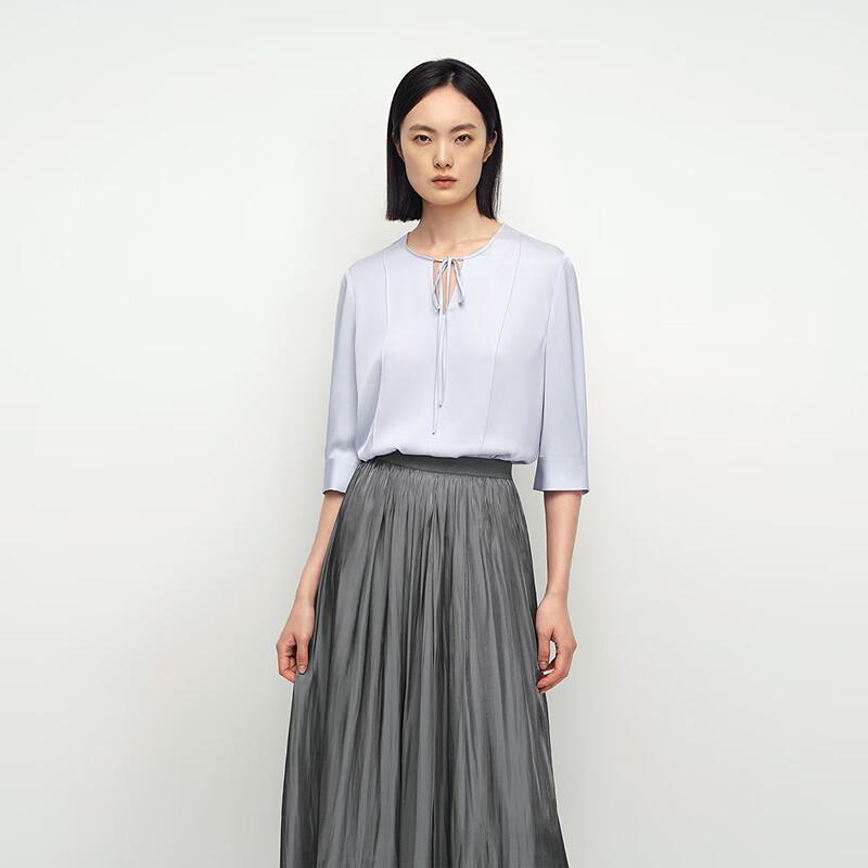 

OVVOVV Women s Scarf Collar Blouse L