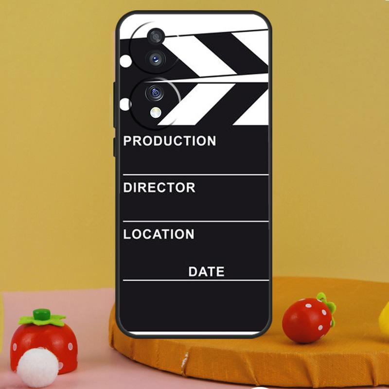 Film Movie Clapperboard Clapper Board Case For Honor 200 Pro X9c X9a X8a X7a X6a X7 X8 X9 X8b X9b Magic 5 6 50 70 90 Lite Cover