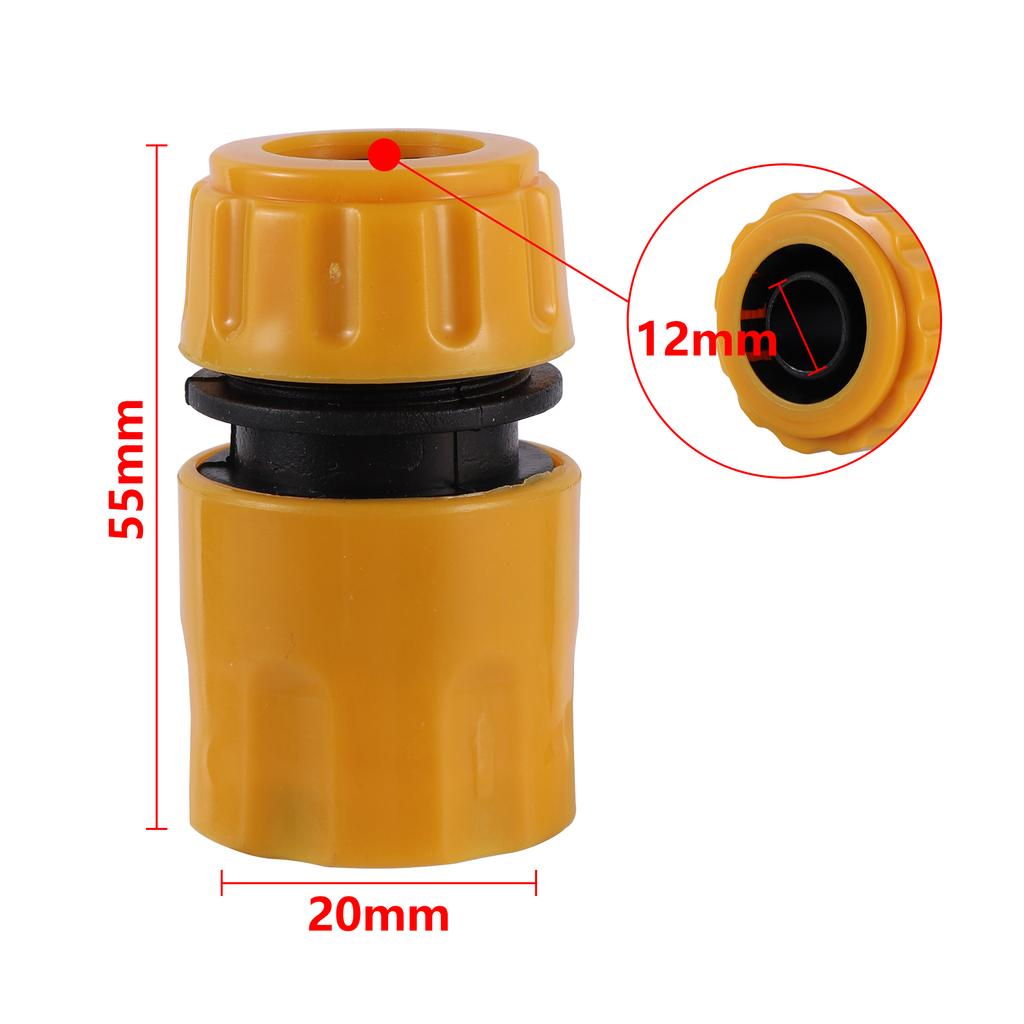 Garden Hose Quick Connector 1/2 3/4 1 Inch Pipe Coupler Stop Water Connector Repair Joint Drip Irrigation System 32/20/16mm Hose