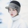 Winter Men's and Women's Thick Woolen Hats with Fleece To Prevent Cold and Keep Warm. Riding Windproof and Protective Knitted Hats