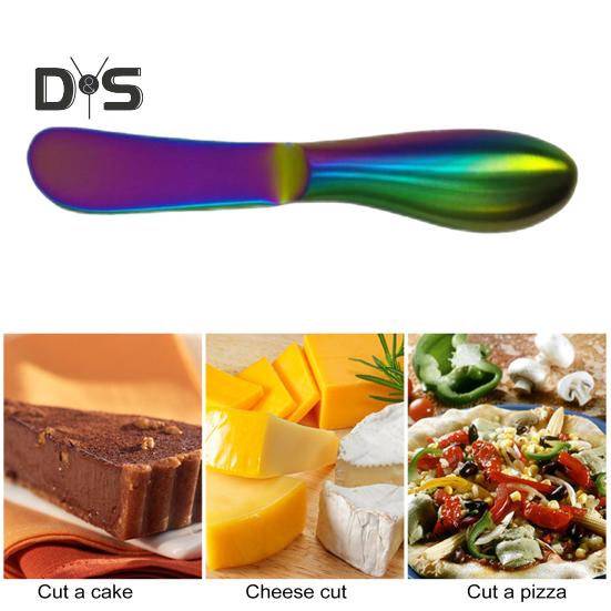 Stainless Steel Cheese Cutter Butter Jam Spreader Cream Cutter Utensil Multifunctional Bread Slicer Kitchen Gadget for Charcuterie Boards