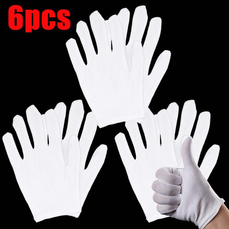 Protection Gloves White Thin Quality Sweat Absorption Driving Working Household Cleaning Tool for Women Men High Stretch Durable