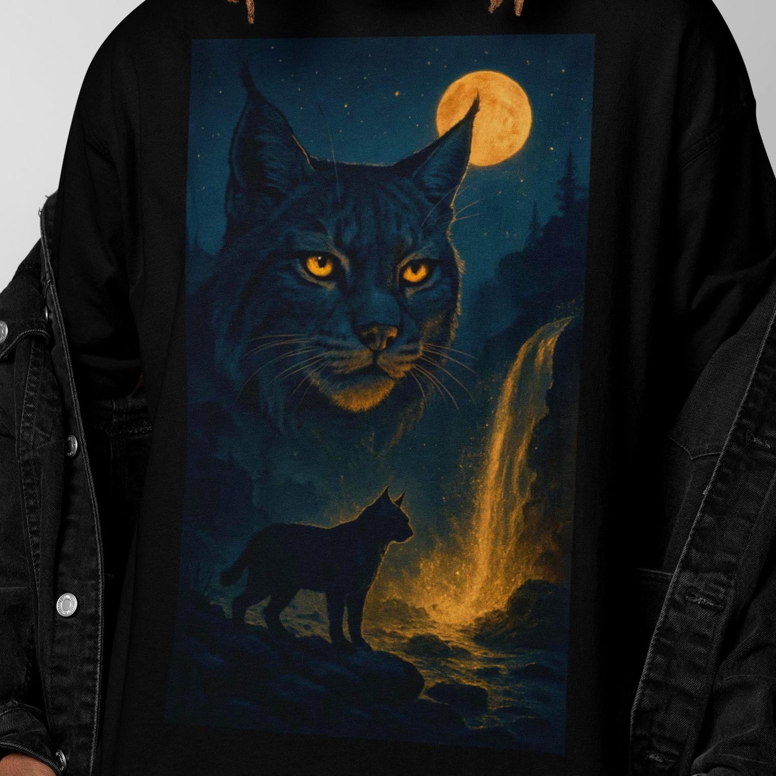 Lynx Vintage 90s Graphic Style Tshirt, Retro Lynx T-Shirt, Nature Lynx Y2k Streetwear, 2000s Lynx Gift S