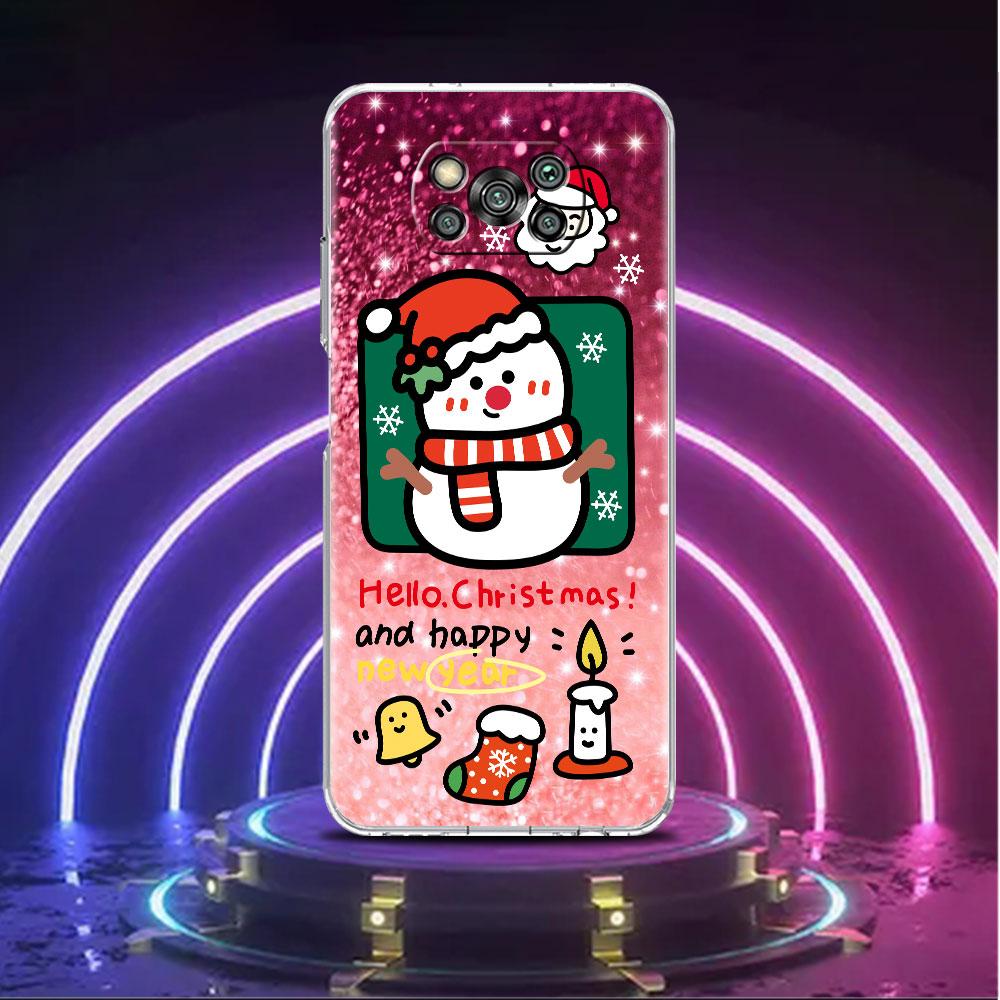 

Прозрачный мягкий чехол для Xiaomi Mi Poco X3 NFC M3 F3 12 11 Lite 11T 10T X3 Pro Note 10 9T чехол для телефона Рождество Милые сани лось Xiaomi Mi Note10Pro